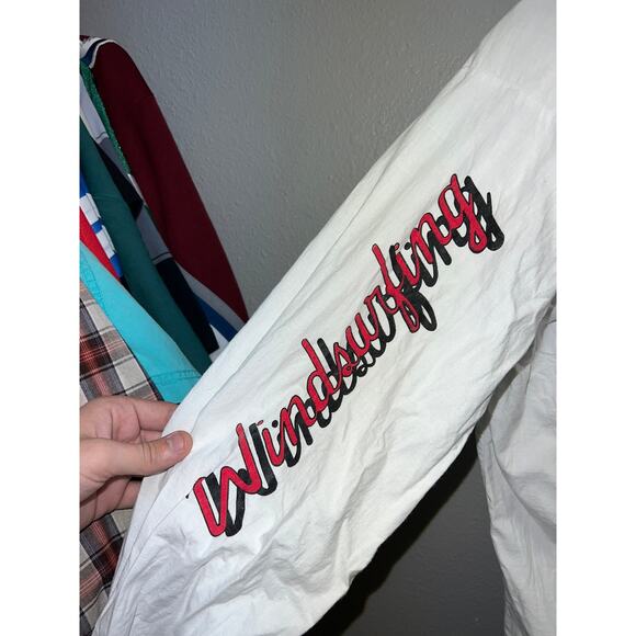 Vintage Tropical Touch Hoodie Cozumel Wind Surfing Surf Windbreaker M - Picture 12 of 14